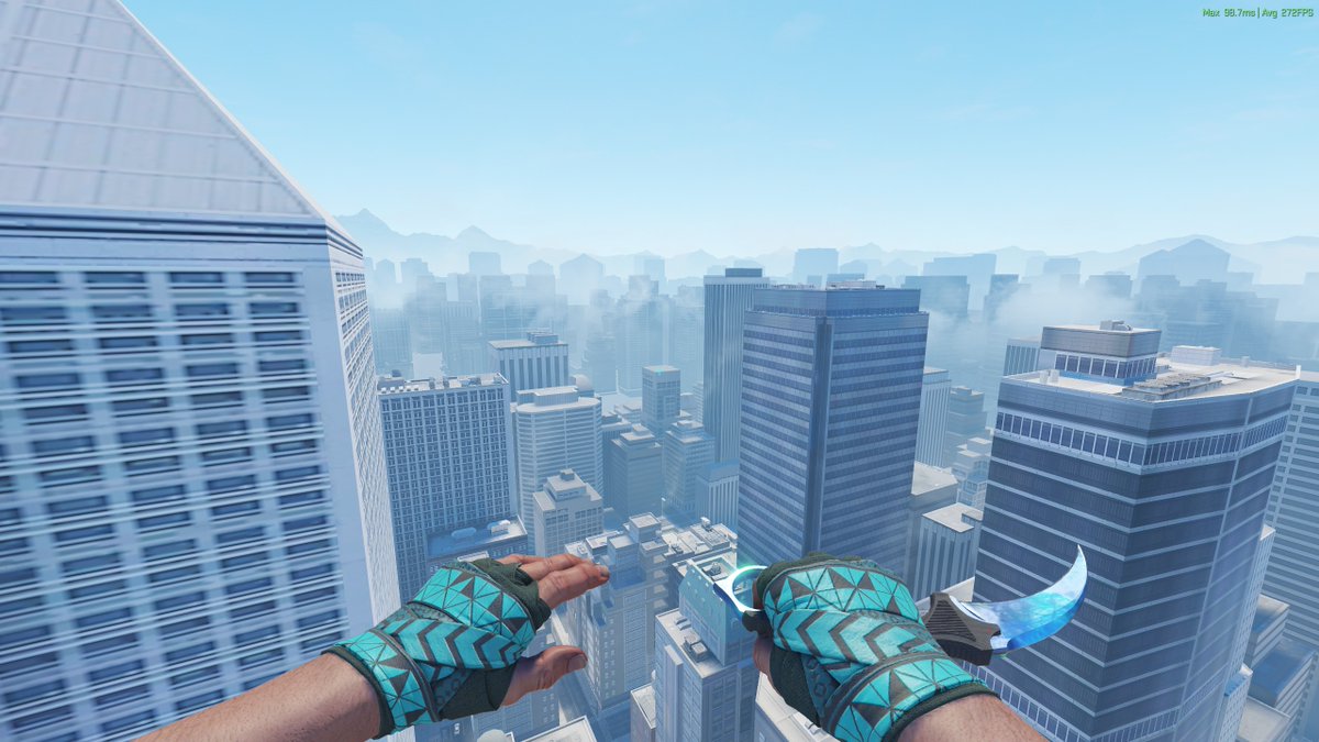 try_galaxy's tweet photo. Gamma Doppler Phase 3 max Cyan pattern... Got my new 1.5m Dollar Karambit i guess https://t.co/LyCi9LIcjC