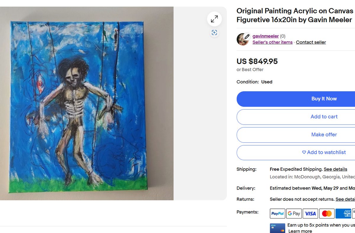 Just put my art on Ebay, just testing things👁️