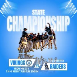 🚨 VIKES have reached the 4A MD State Championship for the 1st time in school history.  Friends, Family and Alum we need your support as we take on <a href="/ltown_baseball/">Leonardtown Baseball</a>
🗓️ Friday 5/24 
🕰️ 7:30pm
🏟️ Regency Furniture Stadium - Waldorf, MD
