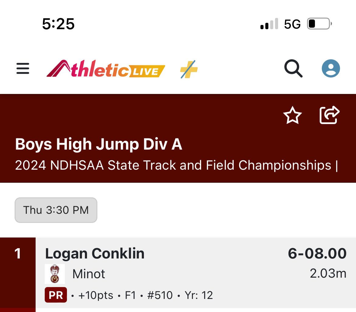 State Champion! Congratulations Logan!