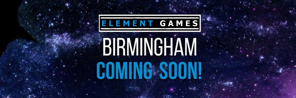 We are excited to announce that Element Games: Birmingham will be opening soon. Follow us on here, Facebook and Instagram to keep up to date!