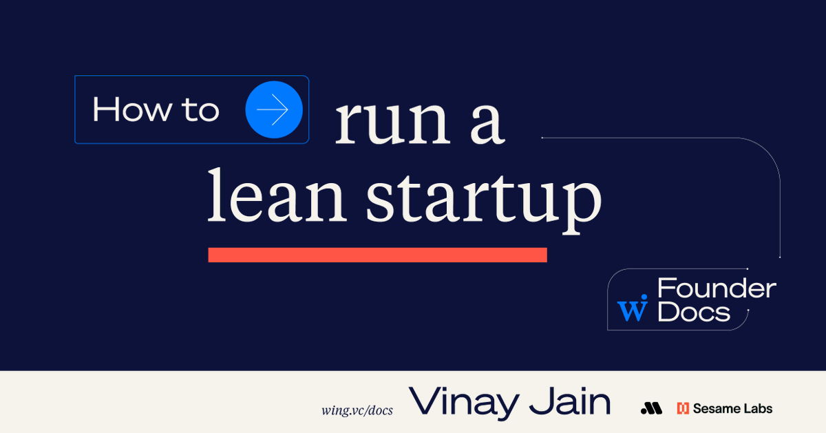 sesame_labs's tweet photo. Budding entrepreneurs, take note! Your guide to being a startup founder has arrived 🙌 👇

Our co-founder & CEO @vinayjain404 teamed up with @Wing_VC's new Founder Docs series to dole out
✅ advice
✅ frameworks
✅ pro-tips 
... on how to build a lean startup in search of PMF.

And it’s completely free!

Check out the lean startup guide and the rest of the Founder Docs here:
https://t.co/RNCQU4Esnb

#FounderDocs
#ForFoundersByFounders