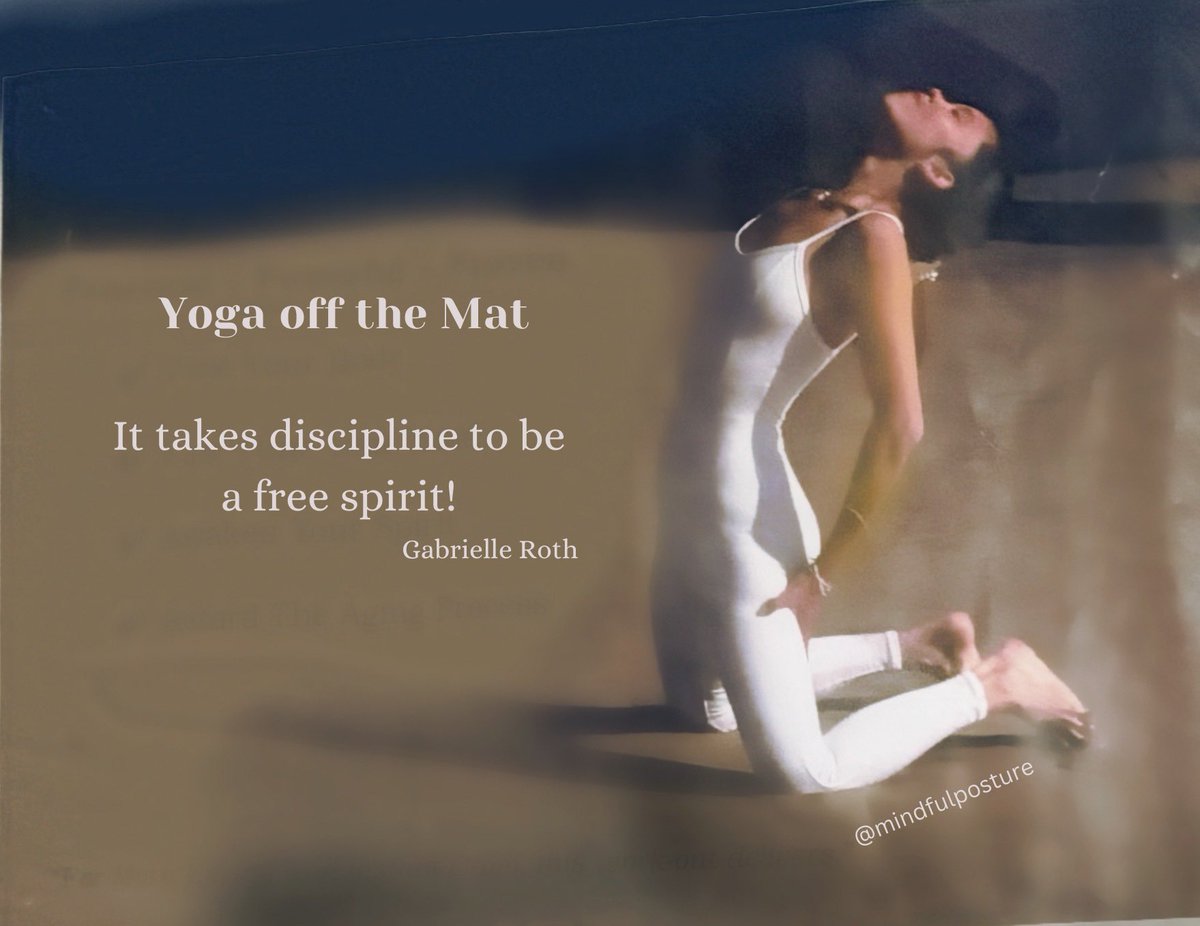MindfulPosture's tweet photo. Paraphrasing Gabrielle Roth, it takes self discipline to soar and be a free spirit! 🦋🤍

🖤 Daily zen pointer:  Self discipline leads to self love. 

#freespirit #gabrielleroth #selfdiscipline #selflove #yogaoffthemat #dailyzen #zen https://t.co/4giBZgt7in