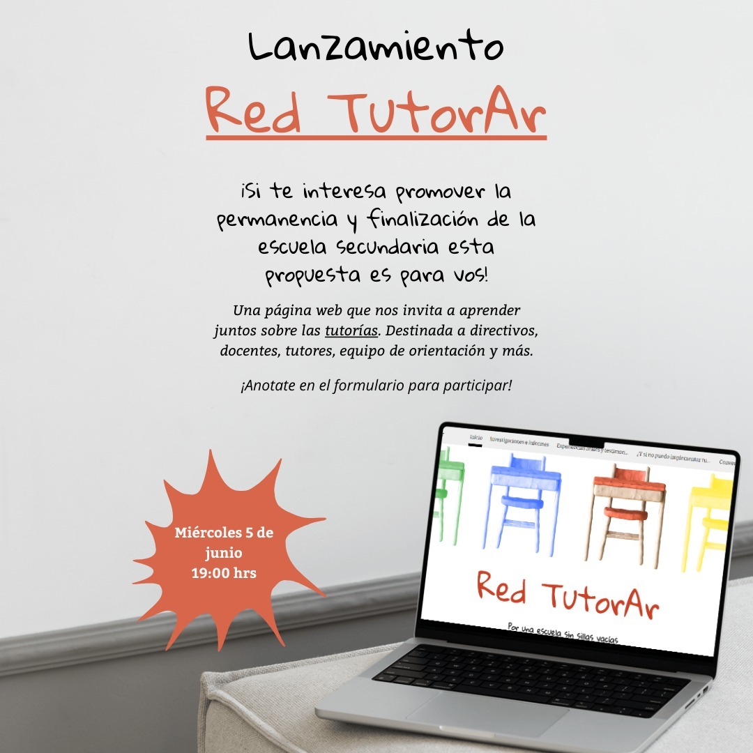 BalbianiCata's tweet photo. 👋🏻¡Hola! ¿Cómo estás? Somos un grupo de estudiantes de la Lic. en Ciencias de la Educación de UdeSA. 

🎉Te invitamos a un evento muy especial: el lanzamiento de Red TutorAr.

🕐Miércoles 5 de junio a las 19:00.

✨ Inscripción en el siguiente enlace:
 https://t.co/qyG3lVaEcu🤔 https://t.co/dzBotk6IjU
