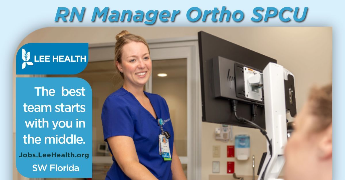 RN Manager career opportunity to lead our 40-bed Ortho SPCU team at Cape Coral Hospital, one of the four TOP 100 adult hospitals with Lee Health on the Cape Coral, Florida coastline. Review and apply: bit.ly/LeeHealth_RN-M…