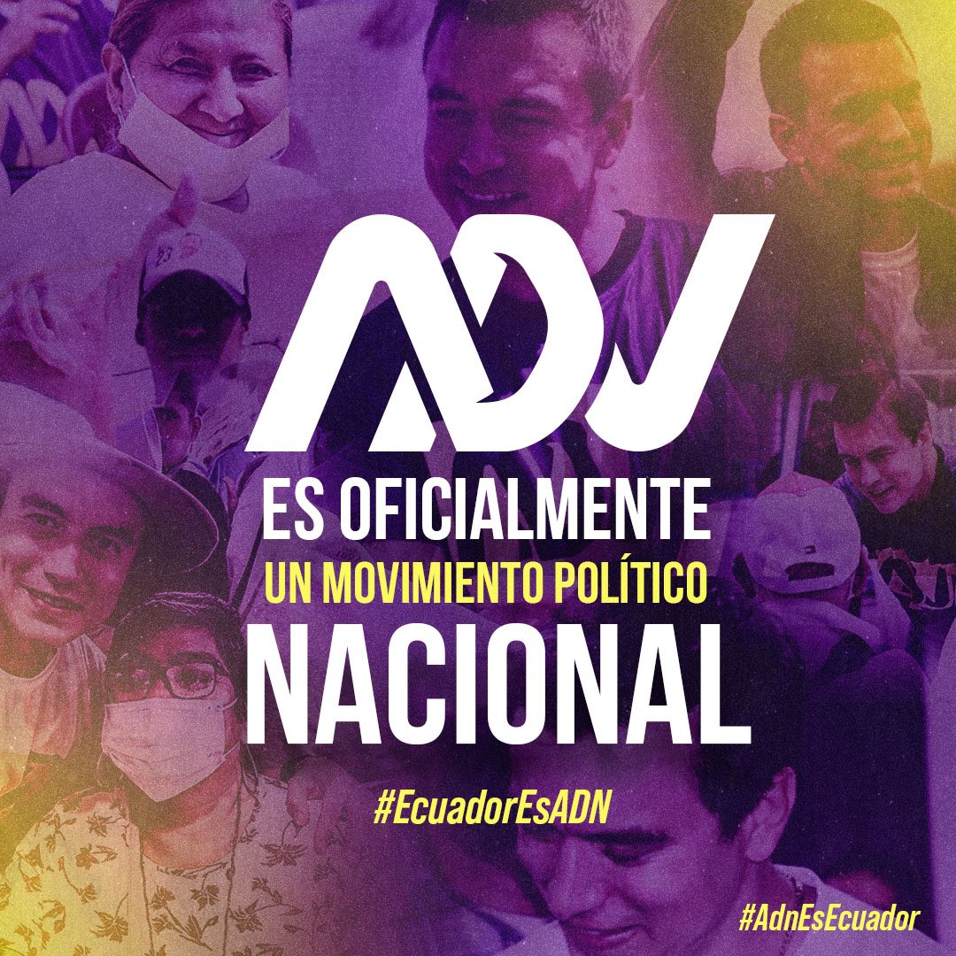 El día de hoy tenemos el corazón lleno de gratitud con cada uno de las y los ecuatorianos, ustedes son la verdadera fuerza de nuestro MOVIMIENTO POLÍTICO NACIONAL. Gracias por depositar su confianza en esta visión que compartimos, por su incansable trabajo en cada Provincia del