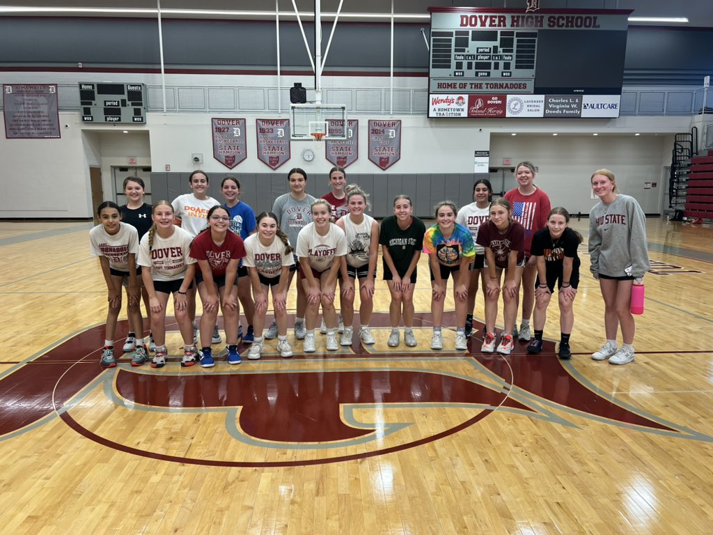 Great turn out for open gyms the last two days!! Getting better every time! 🏀🌪️ #wearedover