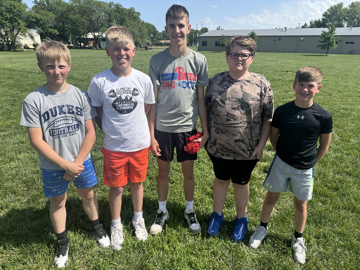 YorkDukeFB's tweet image. Our #leadership award winners from day one of York Future Duke football camp!
#YorkDukes