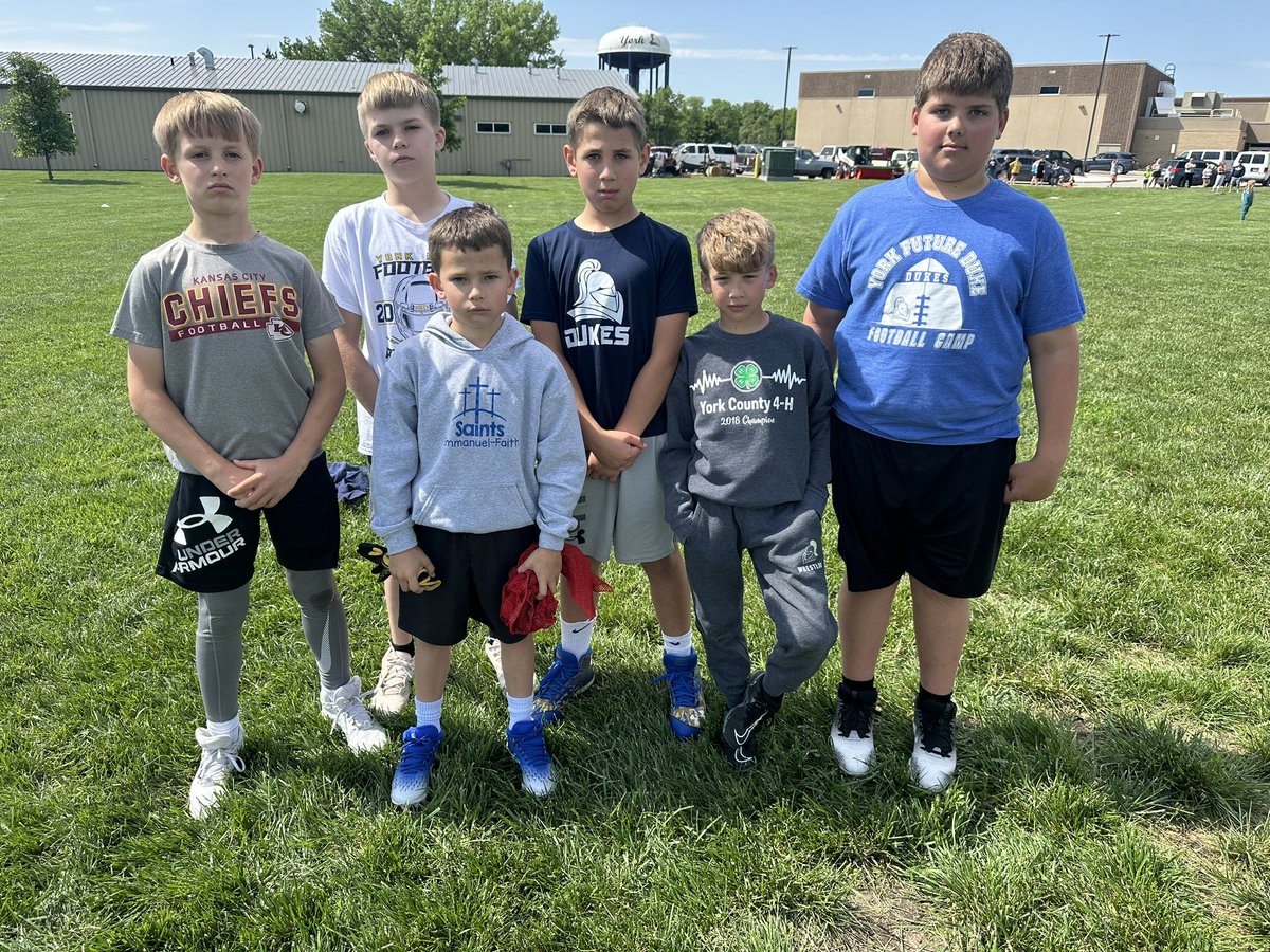 YorkDukeFB's tweet image. Our #leadership award winners from day one of York Future Duke football camp!
#YorkDukes