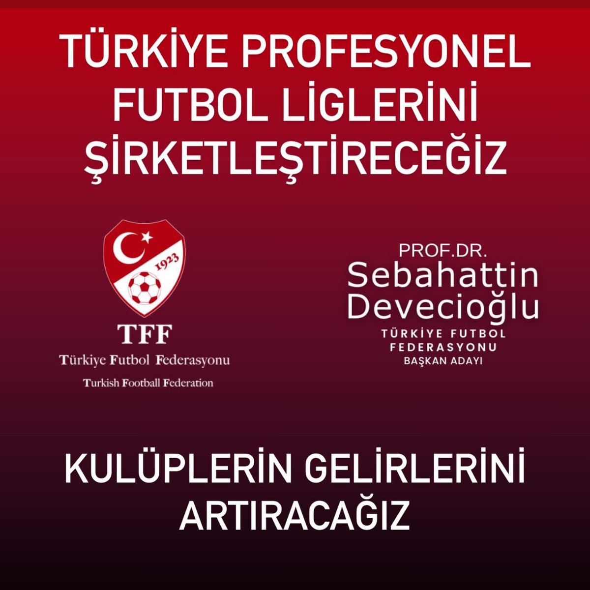 Türkiye Profesyonel Futbol Ligleri Şirketleştirilecek:   ✔️Dünyada birçok ülkede şirket olan futbol ligleri bulunmaktadır. Şirket olan; İngiltere Premier Lig, İspanya La Liga, Almanya Bundesliga, İtalya Serie A, Fransa Ligue 1, ligler genellikle profesyonel futbol kulüplerini