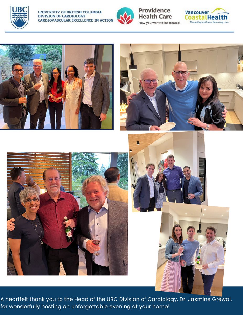 The UBC Division of Cardiology celebrated an incredible evening honoring our retiring and recently retired colleagues! 🎉 Their years of dedication and contributions have left a mark on our community. We wish them all the best in their next adventures! 💙 #UBC #Cardiology