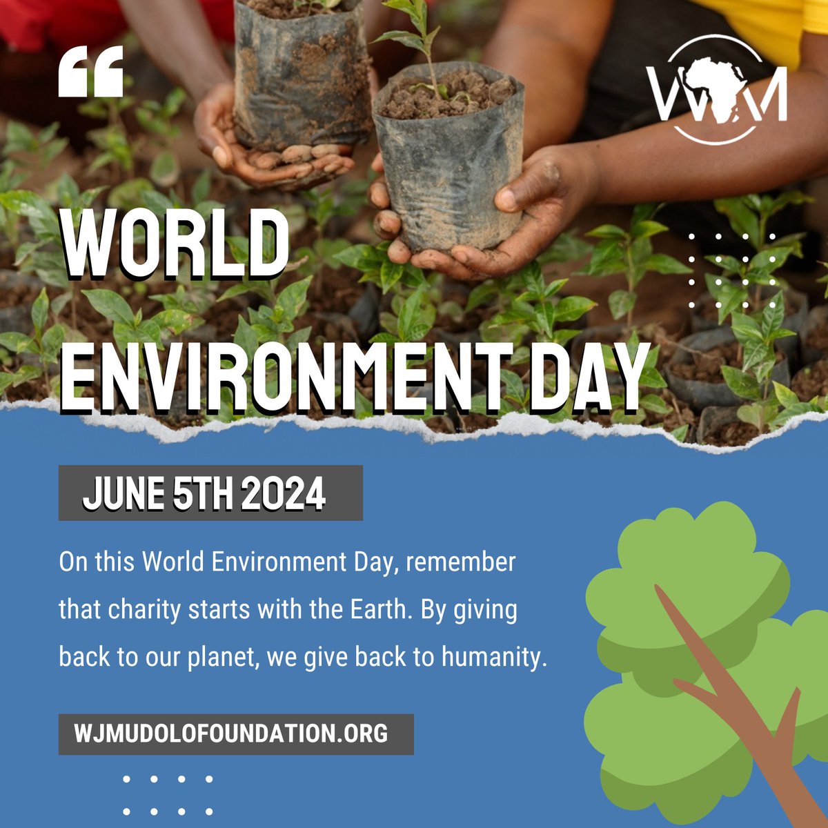 wjm_foundation's tweet photo. Count Down to World Environment Day....Let’s make a difference together – one fruit tree at a time. 🌳💚  #WED24 #2BillionFruitTrees #GenerationRestoration #WorldEnvironmentDat2024 #WJMudoloFoundation https://t.co/dcI2Dmpphx