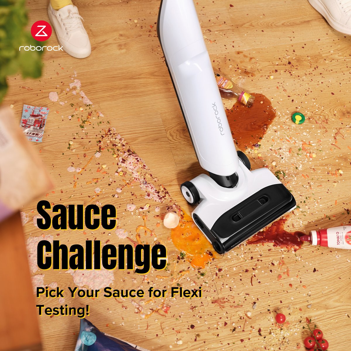 Which sauce is the messiest or hardest to clean? 🍝🍲 Spaghetti sauce, BBQ sauce, soy sauce – they all create a sticky situation! Comment which sauce you feel is the worst to clean! #roborock #robotvacuum #flexiseries #cleaning #homecleaning #cleaningtips #bestvacuum