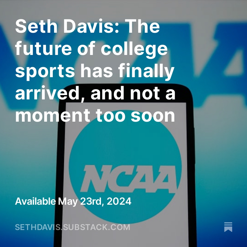 This has been an historic week for college sports. How did we get here, and where are we headed? I broke it all down at my newsletter Seth Davis Writes Again: t.ly/wMp2I