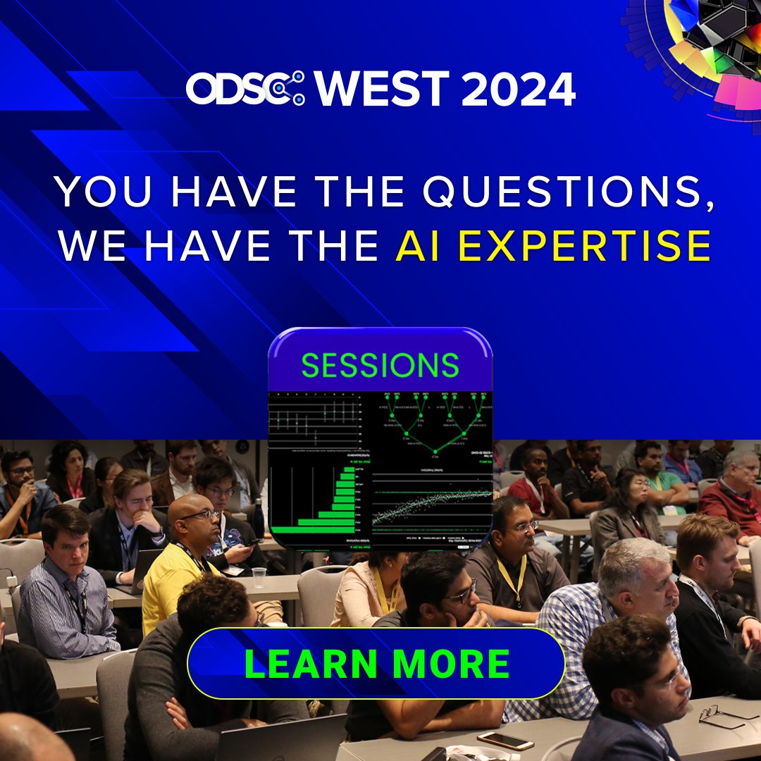 ODSC West's schedule overview is now live! Haven’t had an opportunity to attend ODSC West before? Check out the schedule overview to get the lay of the land and see how each day will break down. Learn more: hubs.li/Q02yh_vy0 #ODSCWest #DataScience #AI