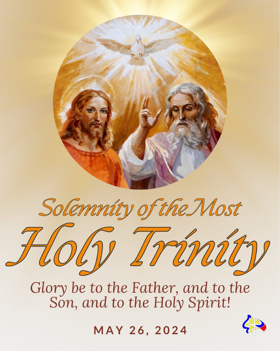 MARK YOUR CALENDARS, mga Kapiling! This coming Sunday, May 26, is the Solemnity of the MOST HOLY TRINITY! ❤️