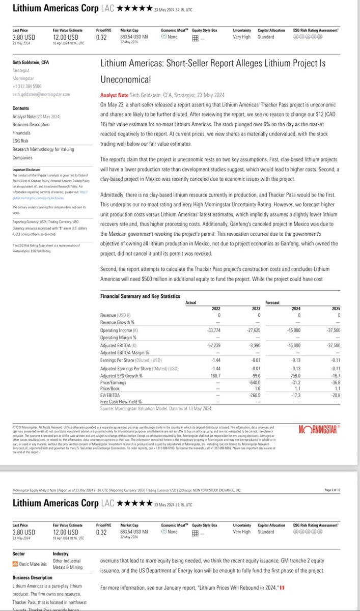 globallithium's tweet photo. Thanks for the $LAC commentary @SethGMStar1 Your ability to look at the facts rather than the current negative #lithium sentiment is appreciated. https://t.co/W1wrnRa7ly