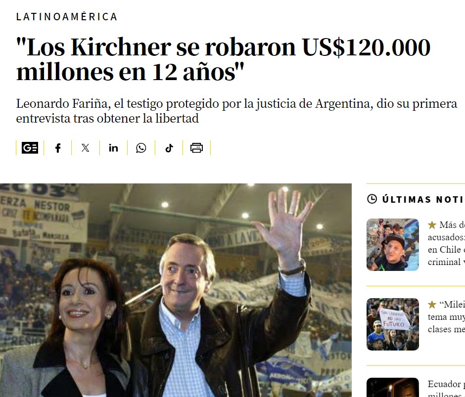 @navedelmisterio Puto patán socialista. Los Kirchner robaron US$ 120.000 millones en Argentina. Pero Milei tiene que solucionar todos los males de Argentina después de tan solo 6 meses de gobierno.