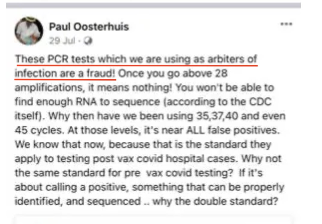 dragonfishy's tweet photo. Using the PCR test as "proof" of "cases" of infection was a foundational delusion of the covid era.

Saying so, got my medical licence promptly suspended in 2021. 

This post was used by the Medical Council of NSW to justify their suspension action:

@zeeemedia @thecoastguy @TuckerCarlson @joerogan @TopherField @texaslindsay @Fynnderella1 @greggutfeld @AwakenWithJP @ABridgen @HeatherEHeying @BretWeinstein @PierreKory @cafelockedout @AMPS_RedUnion