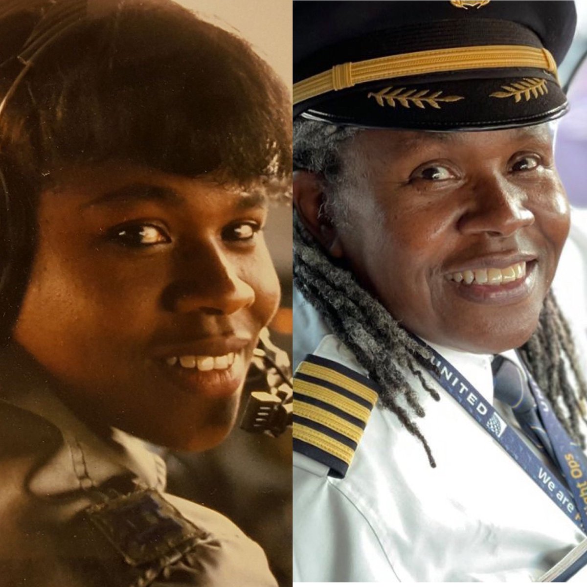 In the early 1980s, Theresa Claiborne became the first Black woman in history to fly in the US Air Force. Today, she is taking her last flight as a United Airlines captain from Lisbon to Newark. cnn.com/travel/theresa…