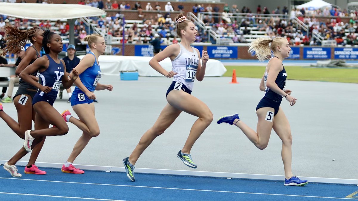 Smilla Kolbe shows off her speed with a top-three finish in her heat for an automatic berth into the quarterfinals of the women's 800m race at the NCAA East Region First Round meet on Thursday evening! 🗞️ >> bit.ly/3WWjLNe 📊 >> bit.ly/4axfmmX #SWOOP