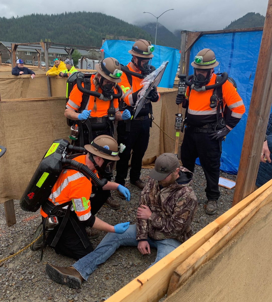 CoeurAlaska's tweet photo. Join us in congratulating our talented #CoeurAlaskaKensingtonMineRescueTeam! They recently placed 1st in Medical and 3rd in Field in the Central Mine Rescue Competition in Kellogg, Idaho. Great job, team!
#alaskamining #womeninmining #mining #miners #goldmining #minerescue https://t.co/HCGWXsBrqH