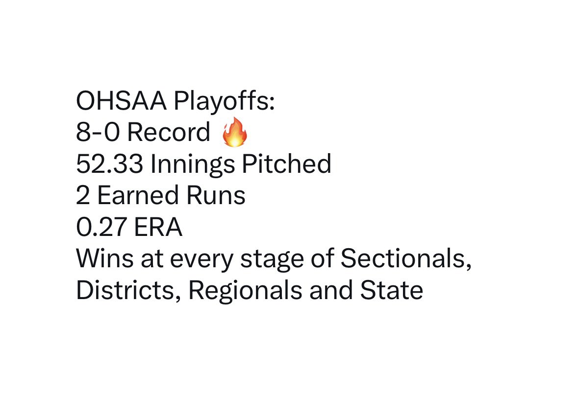 What a high school baseball career <a href="/JaydenSeiler/">Jayden Seiler</a>🔥 

Job well done son! 
Matthew 25:23 

Career pitching stats below👇🏻 ⬇️