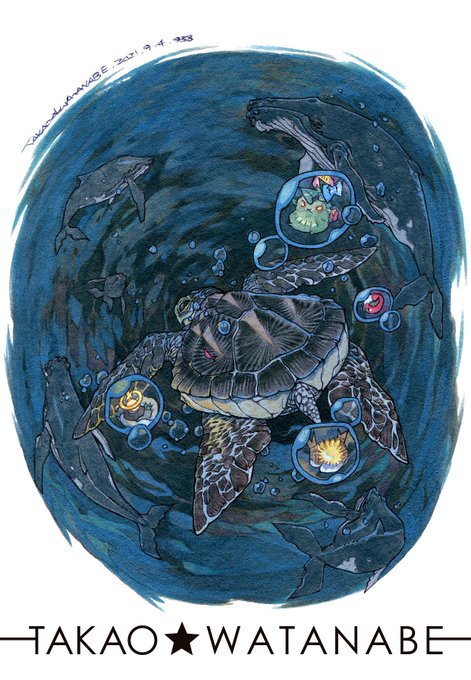 「air bubble fish」 illustration images(Latest)