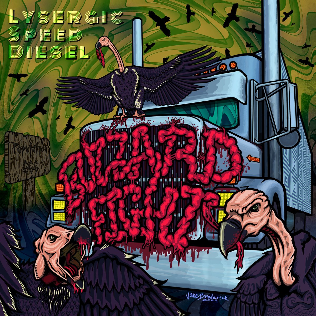 Buzzard Fight - Lysergic Speed Diesel (New Album) 2024
buzzardfight.bandcamp.com/album/lysergic…
The debut Album from Buzzard Fight with their signature Psychedelic Country Sludge sound
Buzzard Fight are a 3-piece, Psychedelic Country Sludge band hailing from Kansas City, MO.