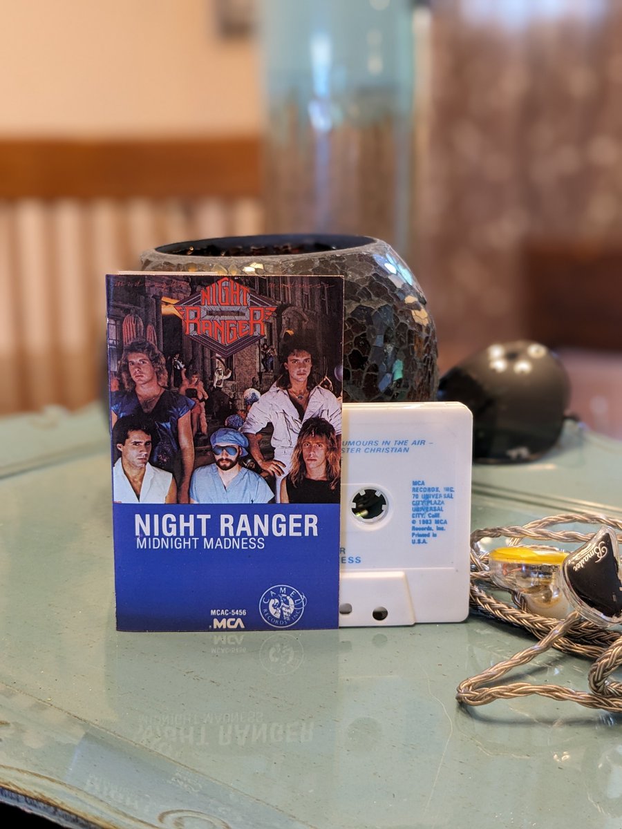 Today's listen: Night Ranger Midnight Madness @nightranger #nightranger #midnightmadness #sisterchristian #whenyoucloseyoureyes #nowplaying #tapes #tapecollection #cassettetapes #cassettes #cassettecollection