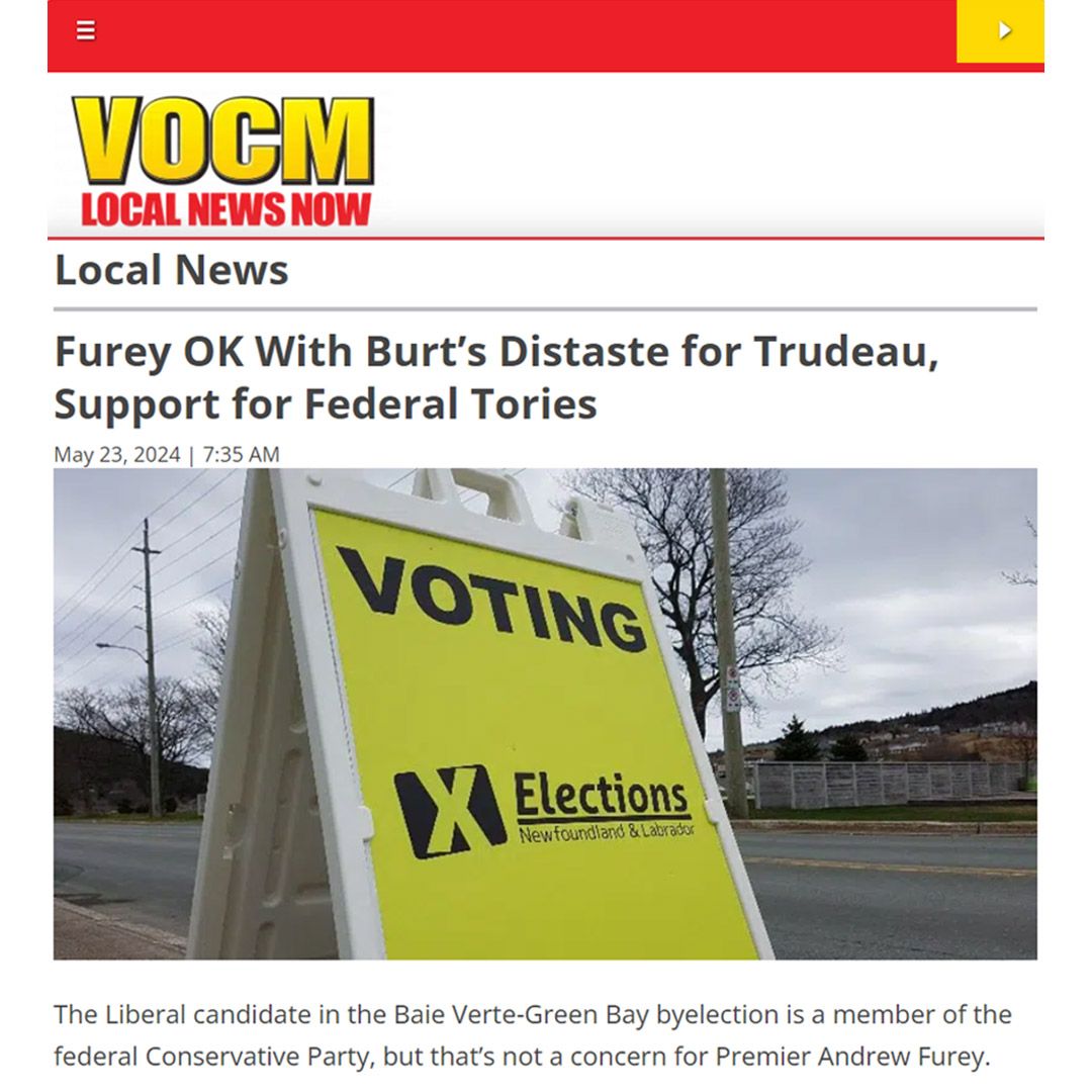 '@liberal_party need to replace their leader. A lot of people are probably afraid to come out & say that, but not me. We need a new leader in @ottawacity for the Liberal government.' @FureyAndrew @nlliberals @VOCMNEWS #cdnpoli #TrudeauMustResign

 vocm.com/2024/05/23/bye…