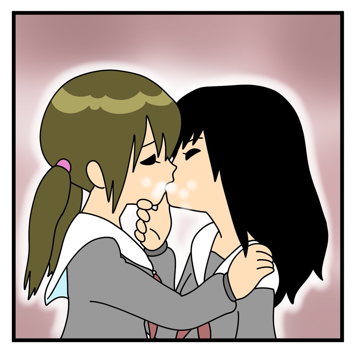 #キスの日
#イラスト
#一コマ漫画 