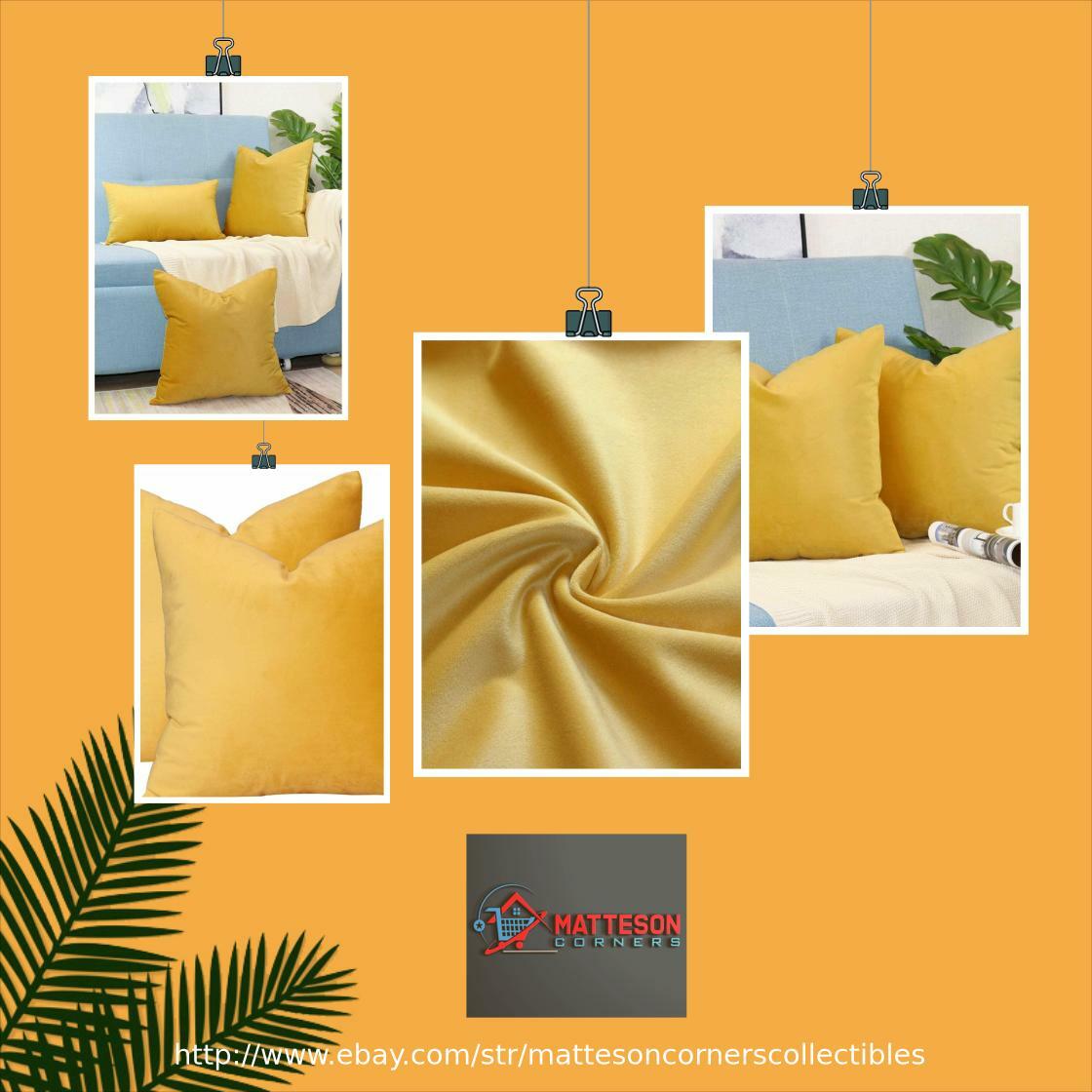 Unmissable! Check out this NEW Sykting Decorative Pillow Covers Solid Soft Cozy Velvet Throw Yellow Gold only at $13.31. 
ebay.com/itm/NEW-Syktin…
#EBAY #EBAYDEALS