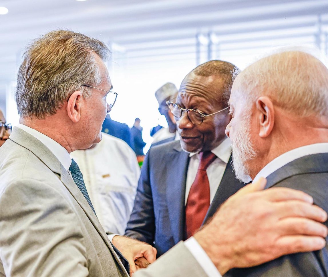 weareibraf's tweet photo. The President of IBRAF, @boscomonte, was invited by President @LulaOficial to attend a luncheon in honor of President Patrice Talon of the Republic of Benin. During the event, President Lula emphasized the pivotal role of @weareibraf in strengthening Brazil’s ties with Africa. https://t.co/2UwuNRitHf