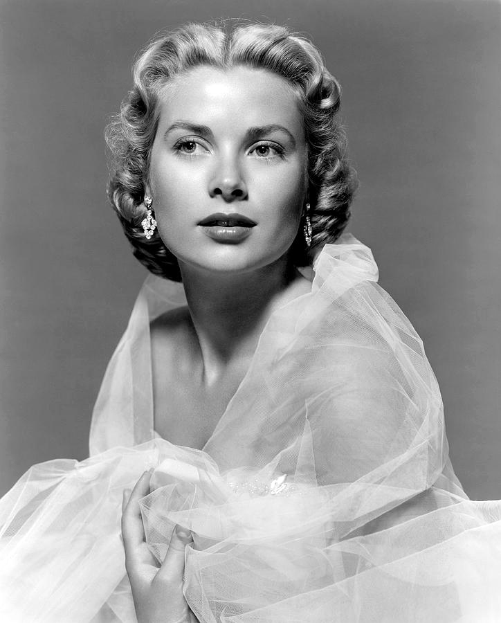 Grace Kelly in a publicity portrait for Alfred Hitchcock's Dial M for Murder 1954.