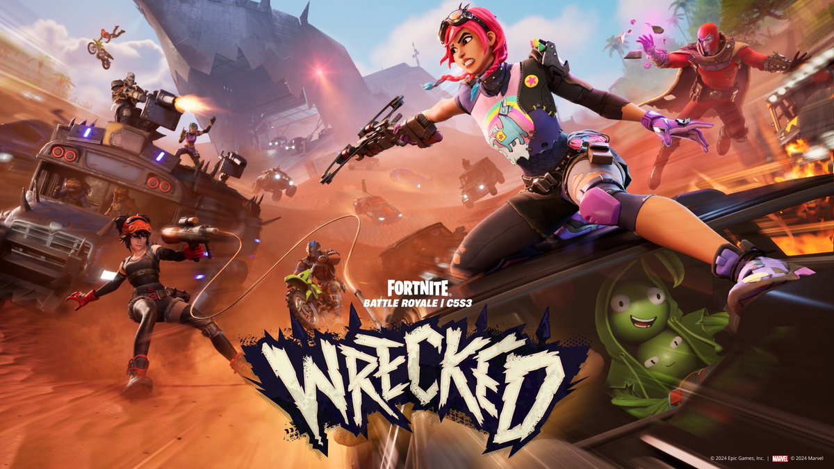 The next Fortnite season is called WRECKED.