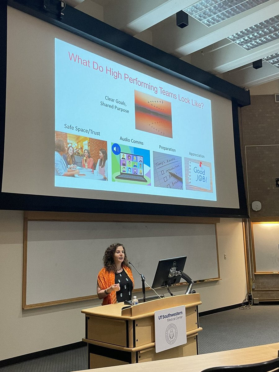 Wonderful Jack Reynolds MD Grand Rounds Lecture today by @ehecht_md, Vice-Chair of Academic Affairs and Faculty Development at @WCMRadiology, on how to build effective teams in the real world. Outstanding tips and wisdom. Thank you for visiting us at @UTSW_Radiology !