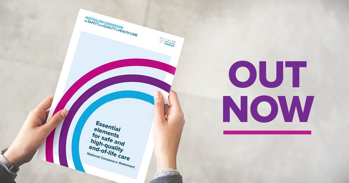 This #NCPW2024 learn more about the national consensus statement on #EndofLifeCare and the importance of #palliativecare. It describes the best practice approach that health services and professionals can provide at end of life. safetyandquality.gov.au/EOL-care @Pall_Care_Aus