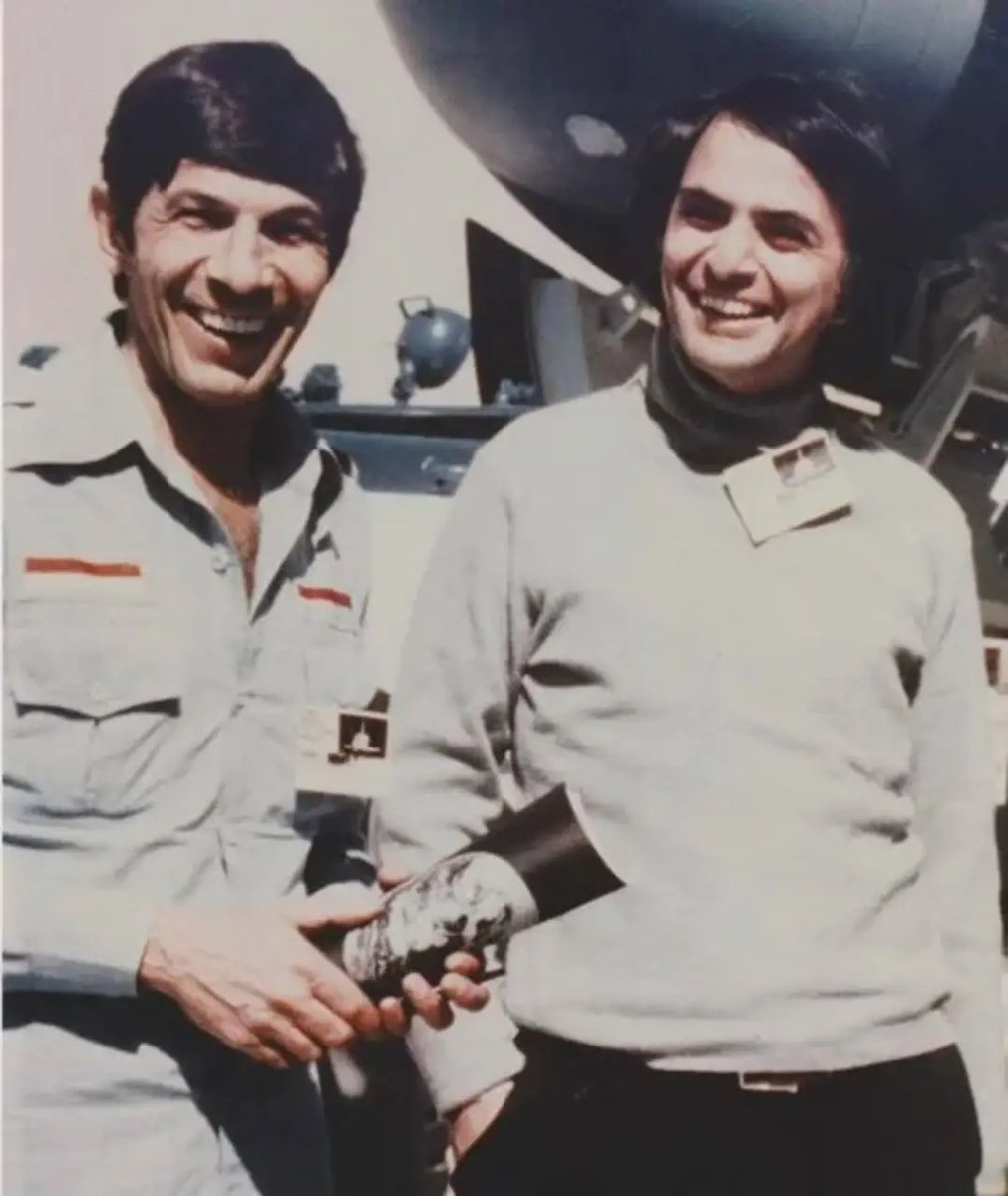 Two of my heroes #LeonardNimoy #CarlSagan