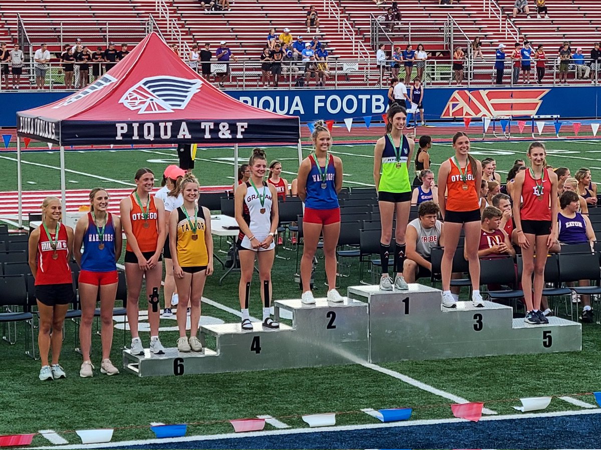 IH_TracknField's tweet photo. Some 🏅 🏅 🏅  at our first day of Regionals!
Grant S finished 8th in Discus 🏅 
Elena G finished 5th in High Jump 🏅 
4x800 of Harry, Pratt, James, Miles finished 3rd 🥉 🥉 🥉 🥉 and advance to the State Meet!

Let's Go Braves 👏 👏 👏  @ihbravesad #IHPromise https://t.co/t1mlkFiCHj