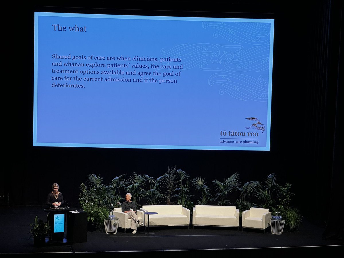 #AdvanceCarePlanning and shared goals of care for frail older people take the stage in the final plenary session at #ANZSGM2024, asking “What Matters Most?”. Ties nicely with the #NPCW2024 theme back in Australia this week - #MattersOfTheHeart @Pall_Care_Aus