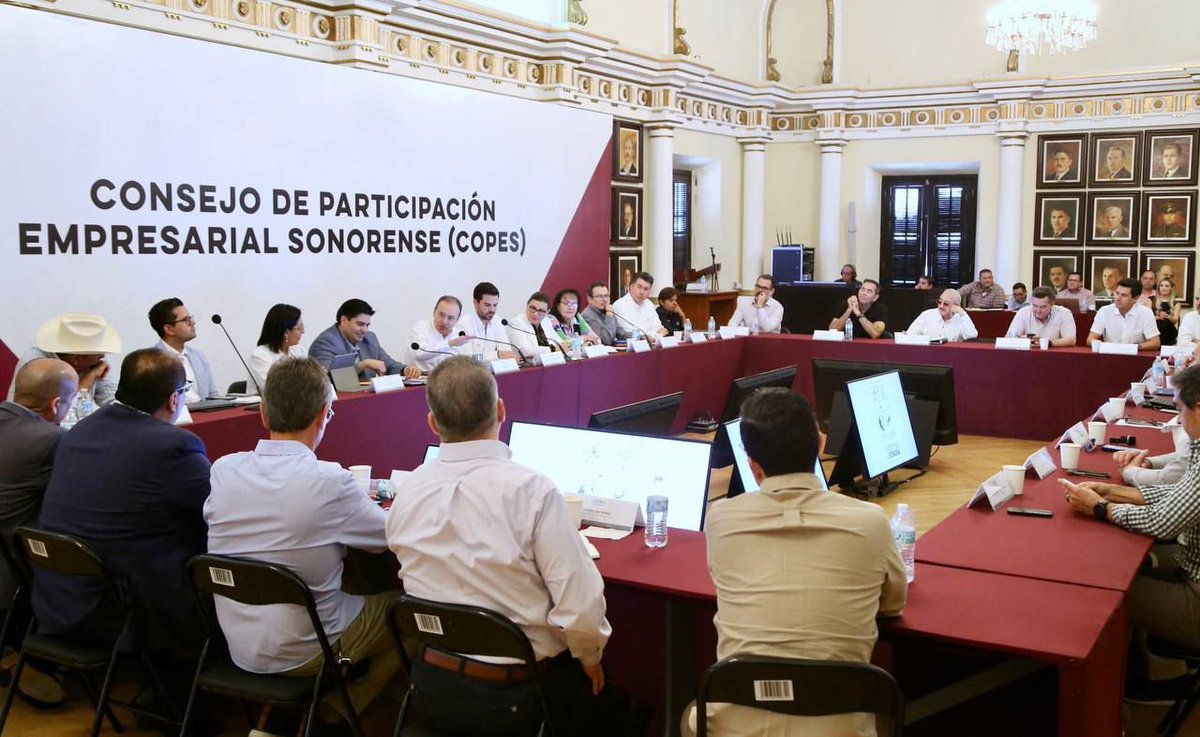 Nos reunimos en la quinta sesión del Consejo Participación Empresarial Sonorense (COPES). Dimos seguimiento al trabajo que estamos llevando a cabo de la mano del sector empresarial.