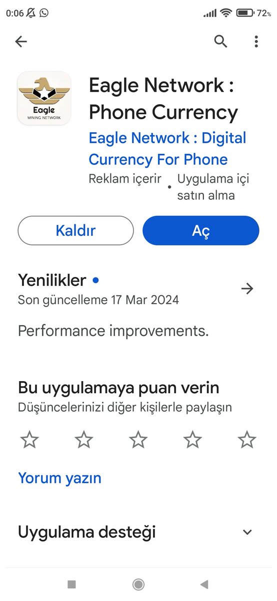 Emekliler,ev hanımları,işi olmayan gençler Size para yatırmadan,risksiz bir yatırım fırsatı Günde sadece 1 defa kazıyacaksınız Appstore-Playstoredan indirin Ücretsiz eagle mining network Referral kod TOLGA70 Davet referal kodumu kullanın 10 coinle başlayın👇 #Ethereum Togg