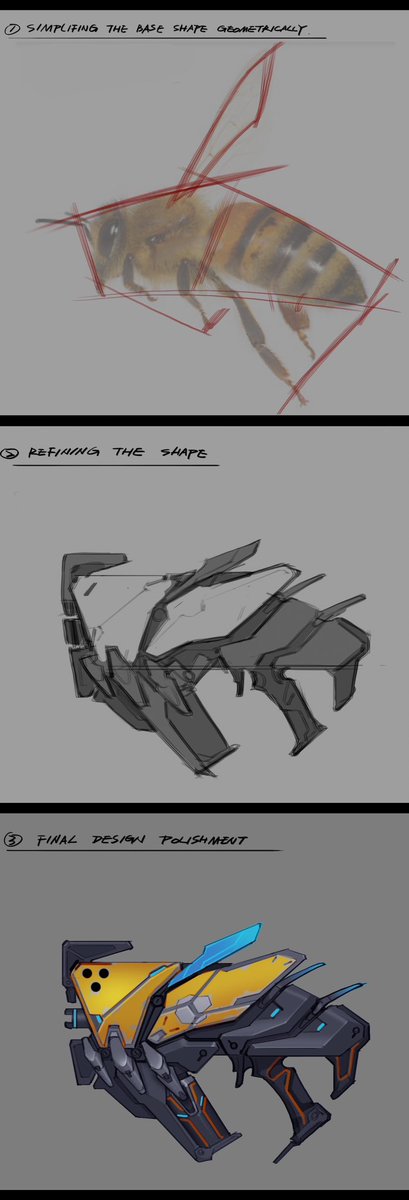 liulipan1988's tweet image. Sharing some brief tutorial of a pistol design，please see the image below（can not type enough words here….thank you X…）

#conceptart 
#weapondesign
#conceptdesign
#tutorial
#scifi