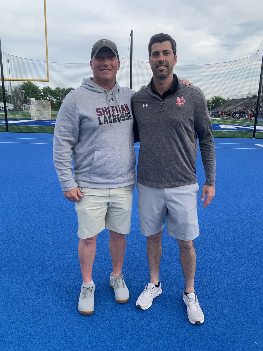 Congratulations to Sheehan High School Boys Lacrosse Coach Steve Rossacci on being named SCC Boys Lacrosse Coach of the Year! Well deserved coach! Pictured with coach Rossacci is the SCC Boys Lacrosse commissioner Tom Curran from Fairfield Prep.@SCCcommissioner