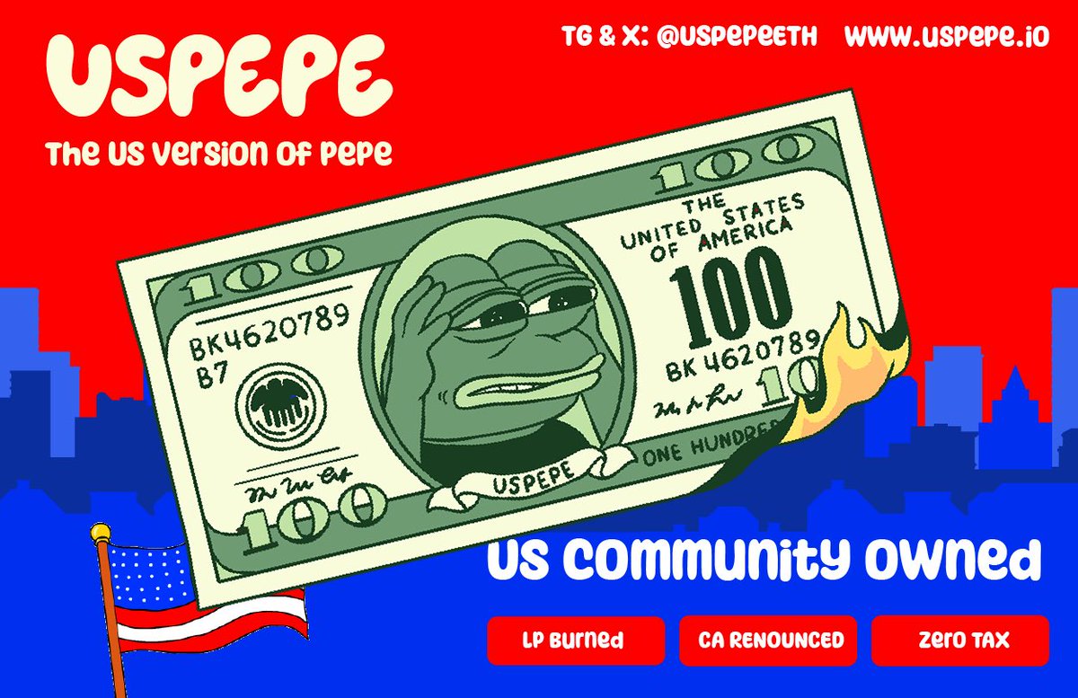 <a href="/pepecoineth/">Pepe</a> $PEPE + 🇺🇸 = $USPEPE 🇺🇸