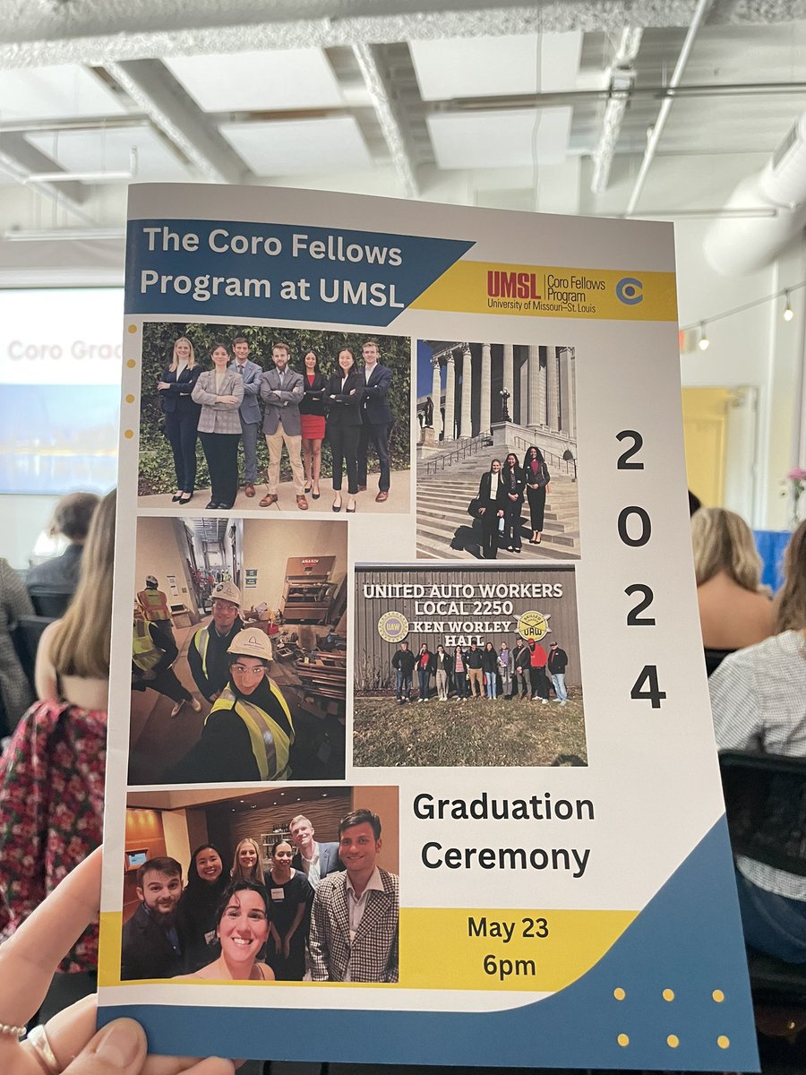 StlCoro's tweet photo. Congrats to this year’s @umsl Coro Fellow graduates - thanks for all you have done to impact our region! -#CoroSTLat50 https://t.co/waWWQUwuzP