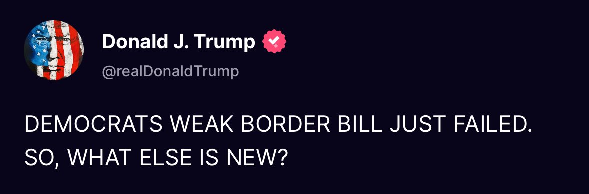 He doesn’t really want to solve the border crisis. What else is new?