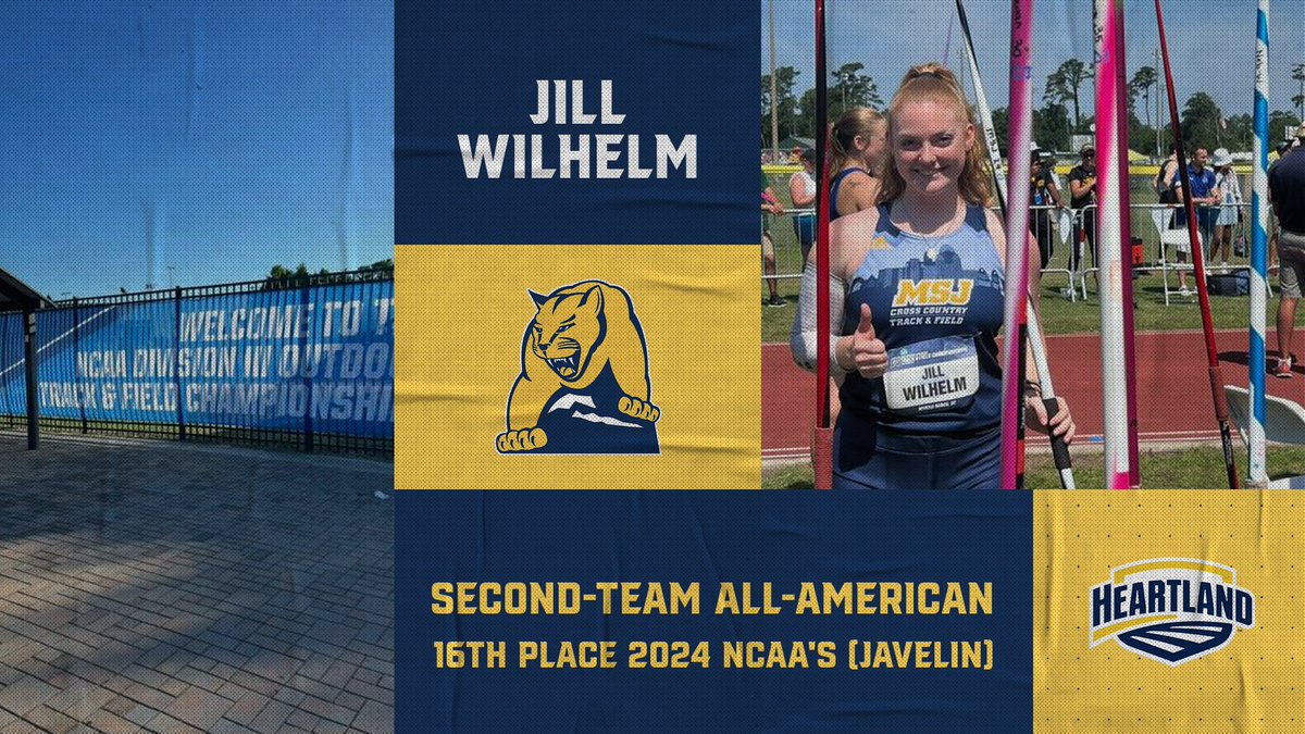 Jill Wilhelm finishes in 16th place in the Javelin at the 2024 NCAA Championships in Myrtle Beach. The effort earns her second-team All-America honors.