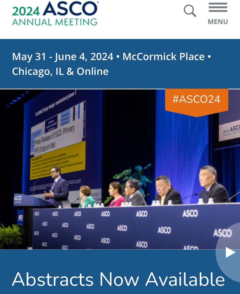 🔥🚨@OncoAlert Hot off the press.

JUST RELEASED

#ABSTRACTS of the 2024 @ASCO annual meeting #ASCO24 are now AVAILABLE.

👇🏼
conferences.asco.org/am/abstracts